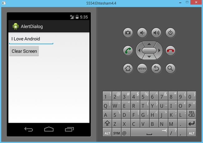 alertDialog in android